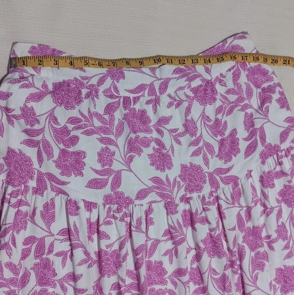 LC Lauren Conrad Floral Three Tiers Midi Skirt Size XXL - Picture 5 of 10